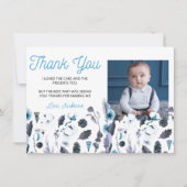 Winter Onederland Geburtstag Vielen Dank für Ihre Einladung (Vorderseite)