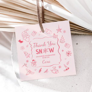 Winter-Onederland-Geburtstags-Geschenkanhänger Geschenkanhänger