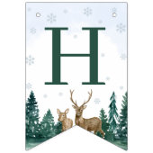 Winter ONEderland Geburtstagsbanner Wimpelkette (Zweite Fahne)