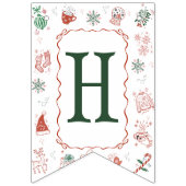 Winter ONEderland Geburtstagsbanner Wimpelkette (Zweite Fahne)
