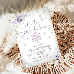 Winter Onederland Geburtstagseinladung Einladung