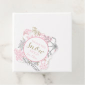 Winter Onederland Geburtstagsgefälligkeit: Tag mit Geschenkanhänger (Beispiel)