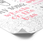 Winter Onederland Geburtstagsparty unterzeichnet P Poster (Ecke)