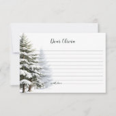 Winter Onederland Geburtstagszeit Kapselnotiz Einladung (Vorderseite)