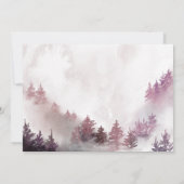 Winter ONEderland Girl 1. Geburtstag Einladung (Rückseite)