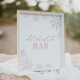 Winter Onederland Glitzer Bar Poster