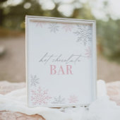 Winter Onederland Glitzer Bar Poster