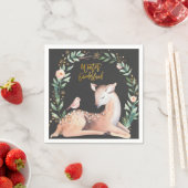 Winter ONEderland Gold Hirsche Grünwald Serviette (Beispiel)