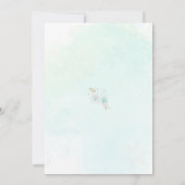 Winter ONEderland Green Snowflake 1. Einladung (Rückseite)