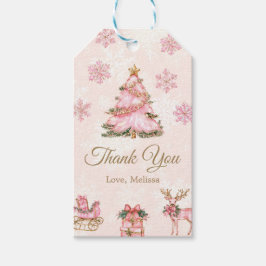 Winter ONEderland Mädchen 1. Geburtstag Rosa Schne Geschenkanhänger