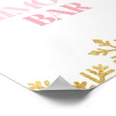 Winter Onederland Mimosa Bar signieren Rosa und Go Poster (Ecke)