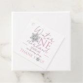 Winter ONEderland Minimalistisch Girl 1. Geburtsta Geschenkanhänger (Beispiel)