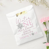 Winter ONEderland Minimalistisch Girl 1. Geburtsta Geschenktütchen (Versiegelt)