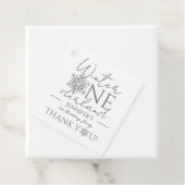 Winter ONEderland Minimalistisch Silver 1. Geburts Geschenkanhänger (Beispiel)