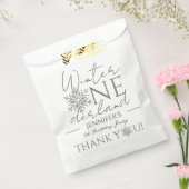 Winter ONEderland Minimalistisch Silver 1. Geburts Geschenktütchen (Versiegelt)