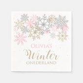 Winter Onederland Napkin Serviette (Vorderseite)