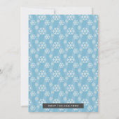 Winter Onederland Niedlich Snowman Einladung zum 1 (Rückseite)