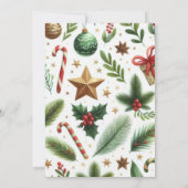 Winter Onederland Niedlich Winter Tiere 9. Geburts Einladung (Rückseite)