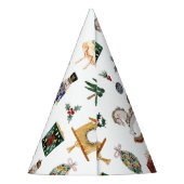 Winter onederland Nutcracker Blue Gold Ballerina Partyhütchen (Rückseite)