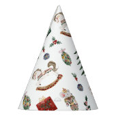 Winter onederland Nutcracker Blue Gold Ballerina Partyhütchen (Links)