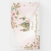 Winter Onederland Nutcracker Geburtstagsparty Banner (Vertikal)