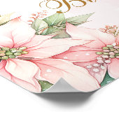 Winter Onederland Nutcracker Rosa Gold Willkommen Poster (Ecke)