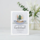 Winter Onederland Nutcracker zum ersten Geburtstag Postkarte (Stehend Vorderseite)