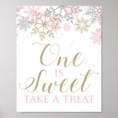 Winter Onederland One is Sweet Take a Leckerei Poster (Vorne)