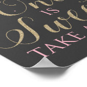 Winter Onederland One is Sweet Take a Leckerei Poster (Ecke)