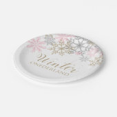 Winter Onederland-Papierplatte Pappteller (Schrägansicht)
