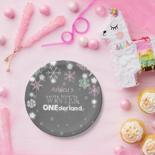 Winter onederland pappteller (Party)