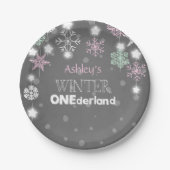 Winter onederland pappteller (Vorderseite)
