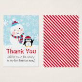 Winter ONEderland Party Blue Red Danke (Vorne & Hinten)