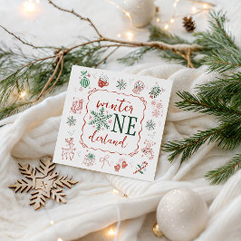 Winter ONEderland Party Napkin Serviette