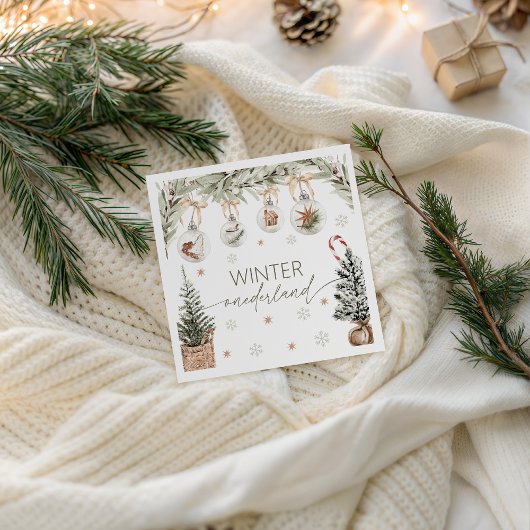 Winter Onederland Party Napkin Serviette