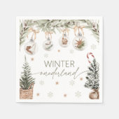 Winter Onederland Party Napkin Serviette (Vorderseite)