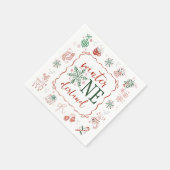 Winter ONEderland Party Napkin Serviette (Ecke)