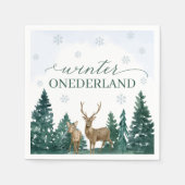 Winter ONEderland-Partyservietten Serviette (Vorderseite)