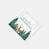 Winter ONEderland-Partyservietten Serviette (Ecke)