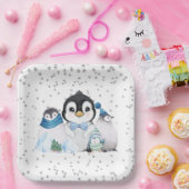 Winter Onederland Penguin Birthday Pappteller (Party)