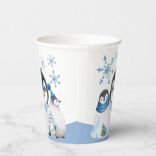 Winter Onederland Penguins Pappbecher (Rechts)