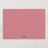 Winter ONEderland Photo Pink Bow First Birthday Einladung (Rückseite)