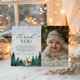 Winter ONEderland Photo Thank You Einladung