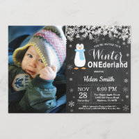 Winter Onederland Pinguin-Jungen-1. Geburtstag