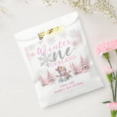 Winter Onederland Pink Silver Glitzer 1. Geburtsta Geschenktütchen (Versiegelt)