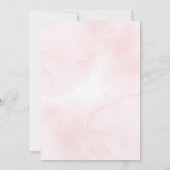 Winter Onederland Pink Snowflake 1. Geburtstag Einladung (Rückseite)