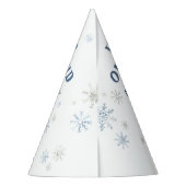 Winter Onederland Polar Bear 1. Geburtstag Partyhütchen (Rückseite)