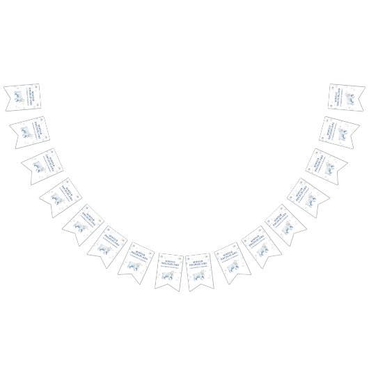 Winter Onederland Polar Bear 1. Geburtstag Wimpelkette (Alle)