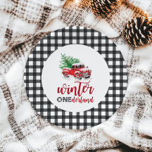 Winter Onederland Red Truck Erster Geburtstag