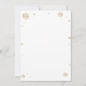 Winter Onederland Reindeer Birthday Time Capsule Dankeskarte (Rückseite)